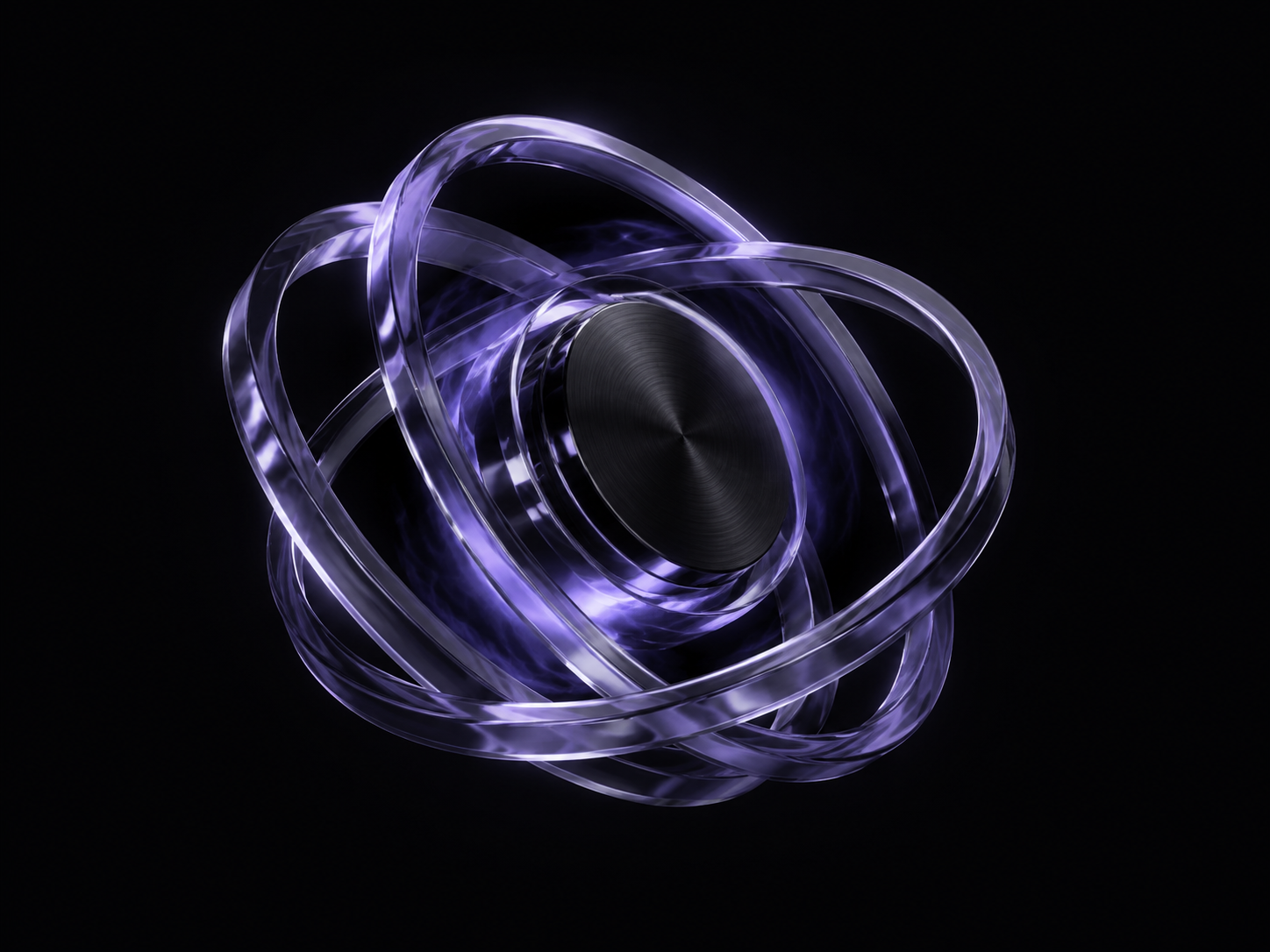 Abstract violet orbital token
